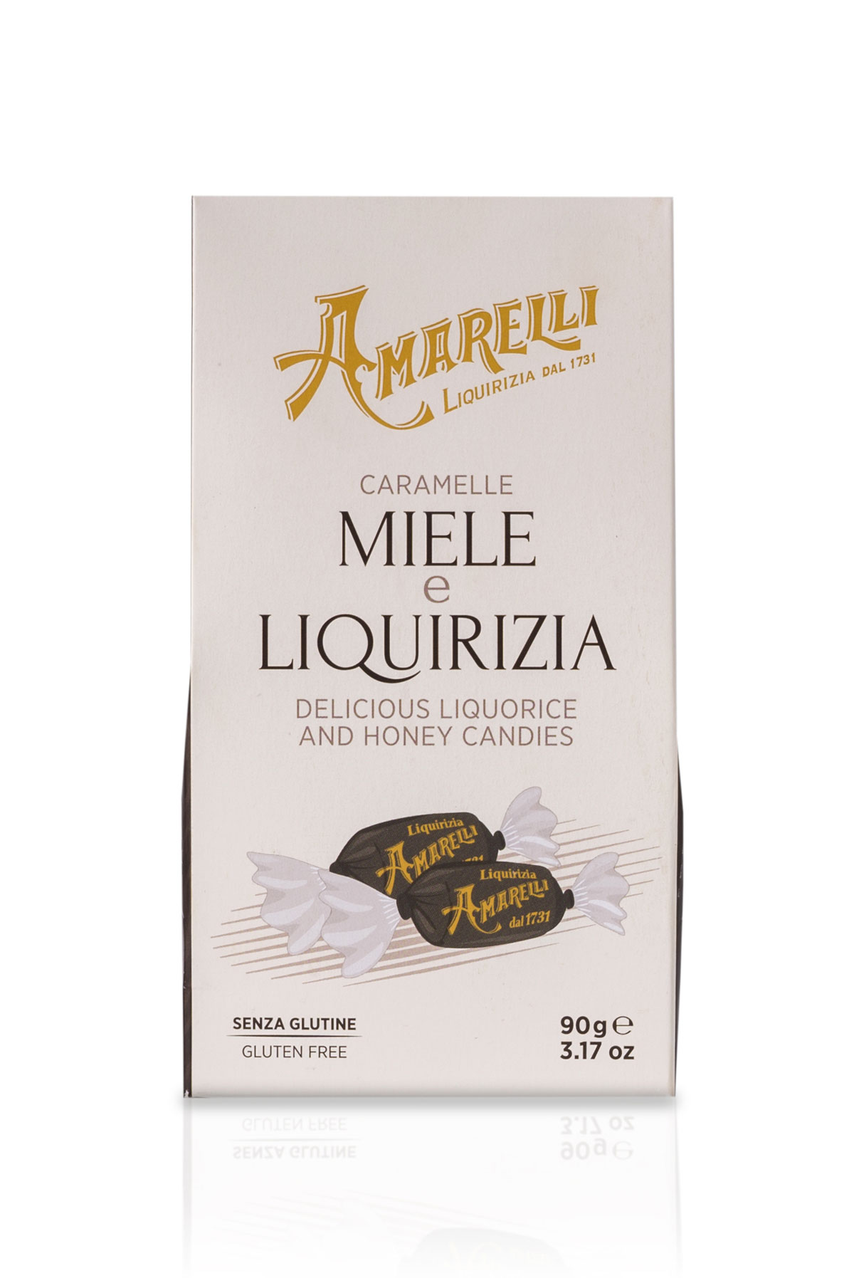 Amarell lakridsbolcher m. honning 90g boks - Lakridsbolcher - Amarelli ...